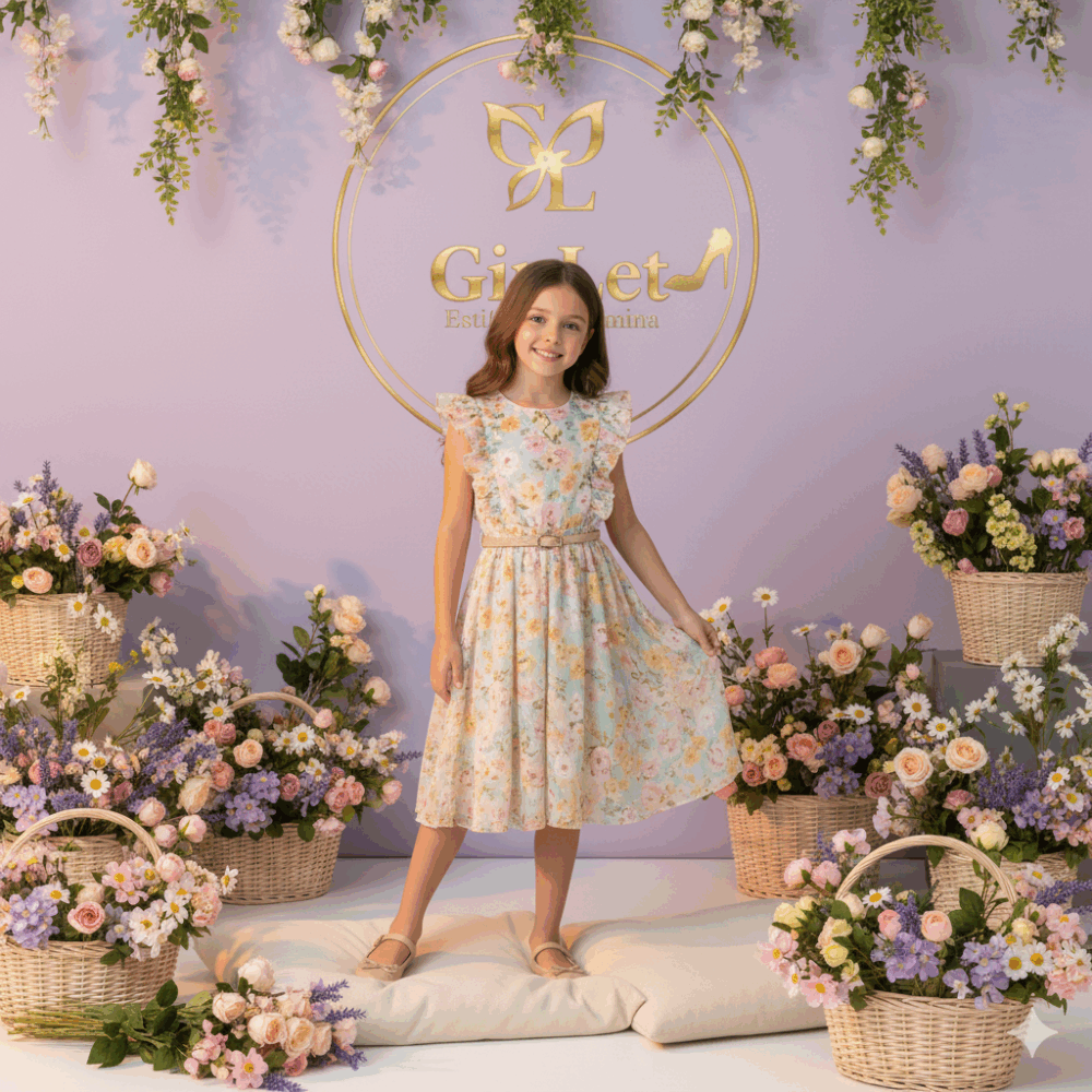 Vestido Midi Estampado "Jardín de Verano