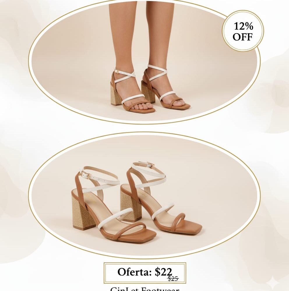 Artículo: Sandalias de Tacón Bloque "Bicolor Terra"