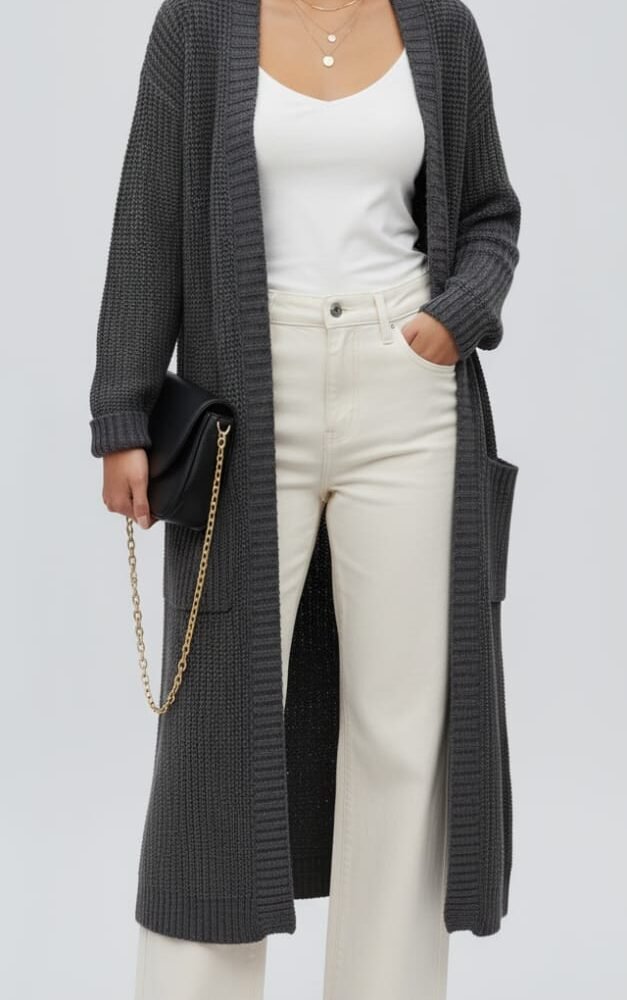 Cárdigans Maxi "Antracita Casual"